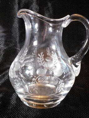 Large Cut Glass Pitcher # 25369